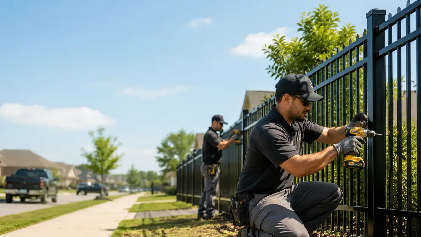 Metal Fence Installation in Mart, TX